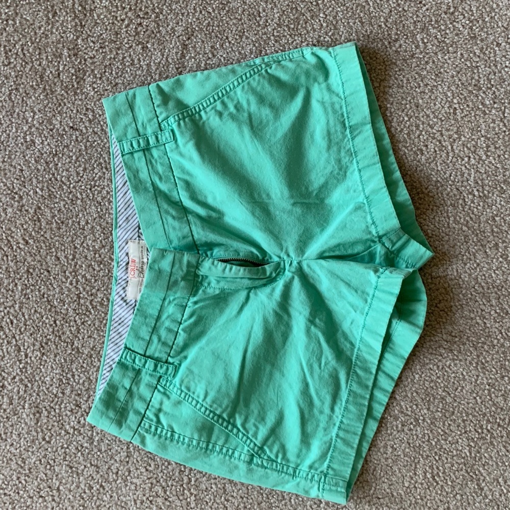 J crew mint green shorts